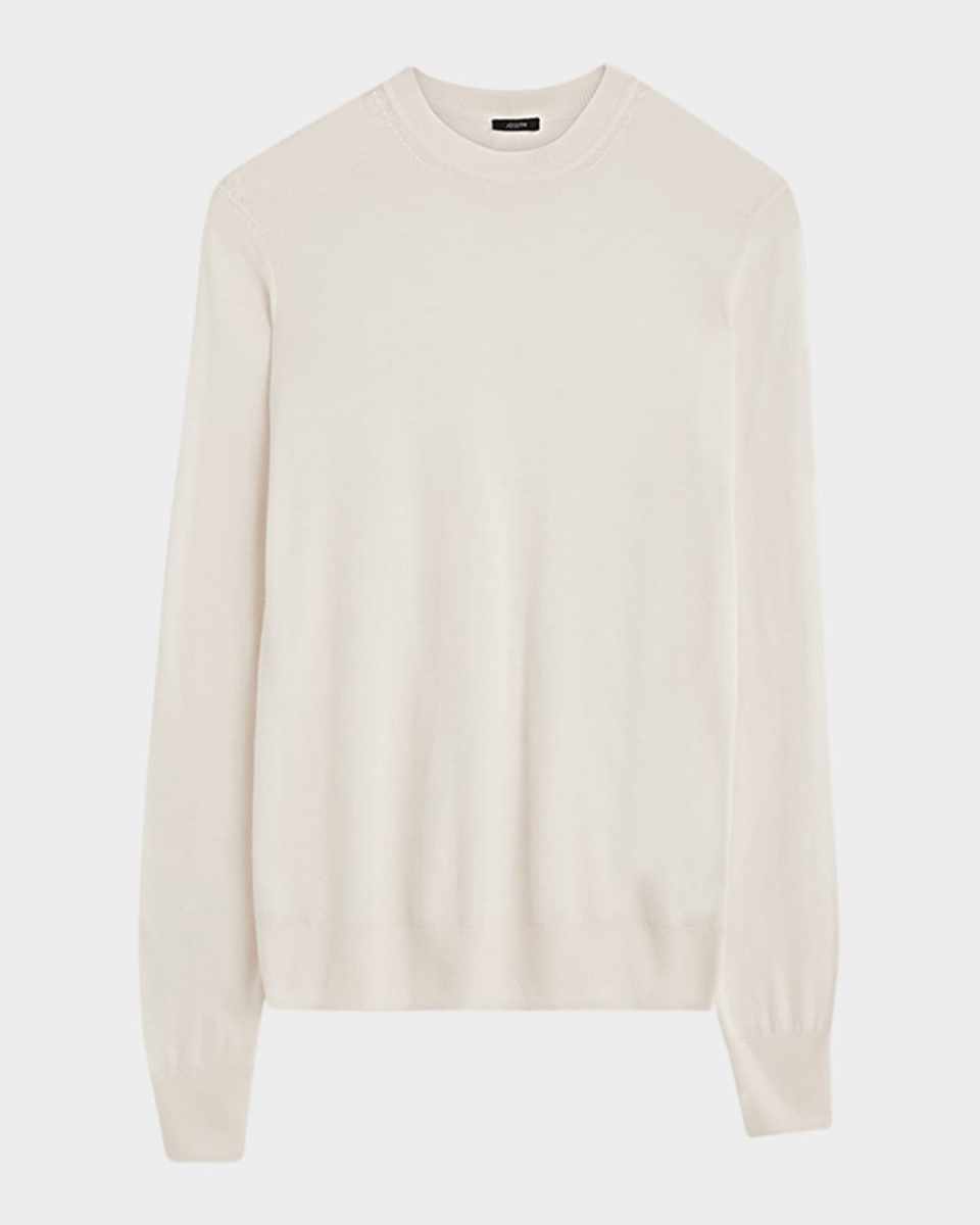 Crewneck Cashmere-Blend Sweater
